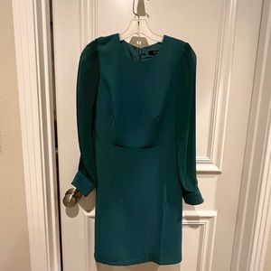 J Crew pleated sleeve a line dress